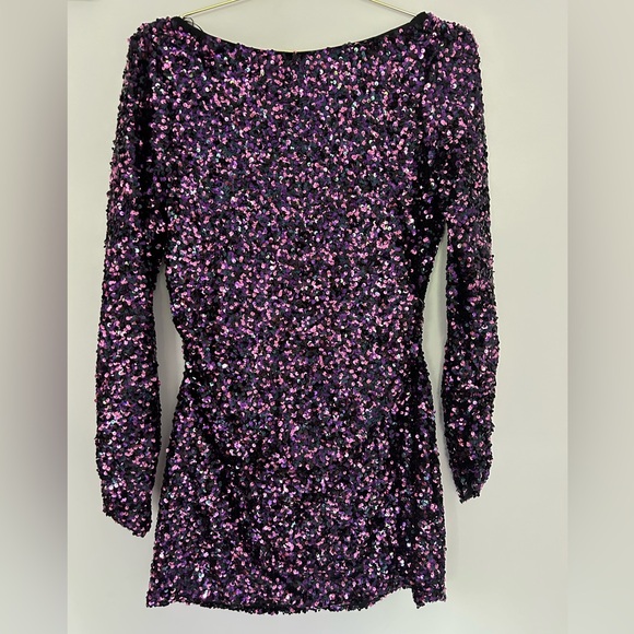 ZARA SEQUIN MINI DRESS - Picture 5 of 7